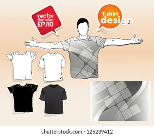 T shirt design. vector