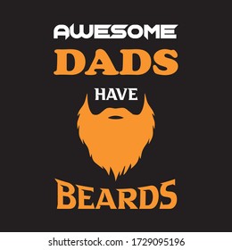 t shirt design , vector, beards dad