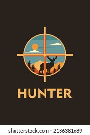 t shirt design vector HUNTER
