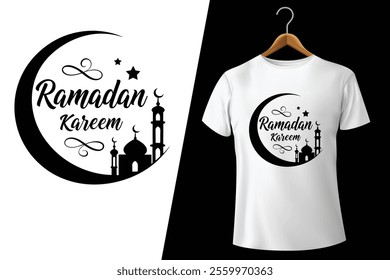 t shirt design vector illustration for Ramadan Kareem celebration 