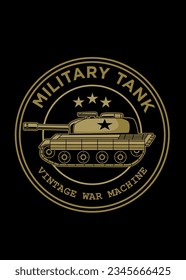 t shirt design VINTAGE TANK LOGO
