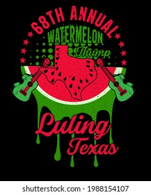  t shirt design for Watermelon Thump Festival