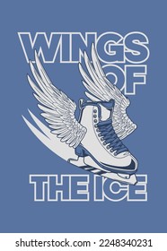 t shirt design WINGS OF THE ICE
