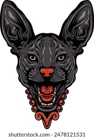 t shirt design xoloitzcuintli, aztec design A Simple Tattoo of a Dog Breed - Mexican Hairless Xoloitzcuintli