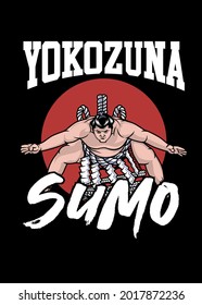t shirt design YOKOZUNA SUMO