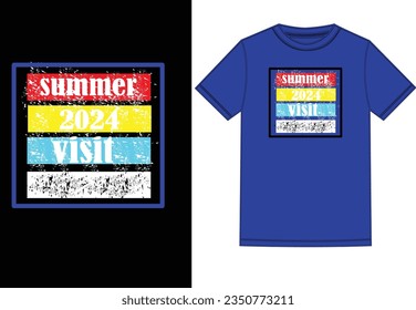 t shirt design.print.summer.year 2024.business.visitor.chest print.vector.
