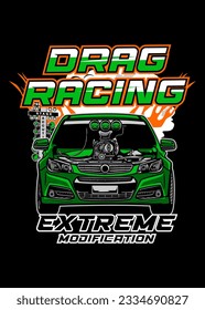 t shirt EXTREME DRAG RACE CAR
