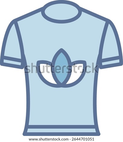 T Shirt Filled Blue Tone Icon