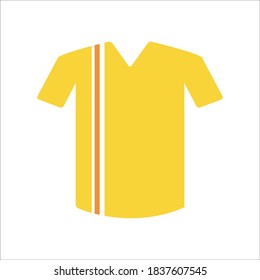 T shirt Flat Icon Color Design Vector Template Illustration