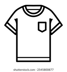 T shirt Flat Icon Vector - Clothing Icon
