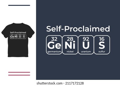 T shirt gift for genius