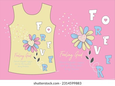 T SHIRT FOR GIRLS NEW FLOWERS  