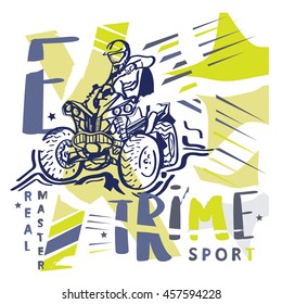 T shirt graphics, extreme print, sport.