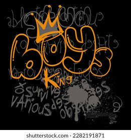 t shirt graphics print vector illustration design,  text splash t shirt print patterns,  typography street art graffiti slogan print with spray. t shirt print patterns,