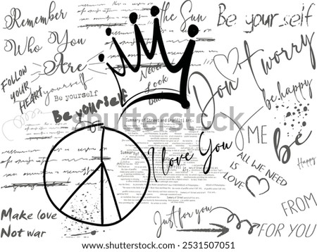 t shirt graphics print vector, Urban typography hipster street art, Seamless handwriting pattern, graffiti pattern, textile print.motivational inspirational quotes, hand drawn pattern street.eps8
