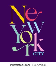 t shirt graphics, tee print design. 	
New york city slogan/ Vector art template