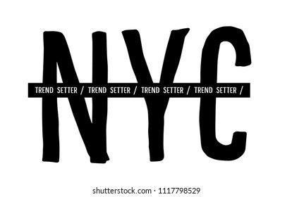 t shirt graphics, tee print design. 	
New york city slogan/ Vector art template