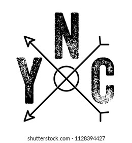 t shirt graphics, tee print design. 	
New york city slogan/ Vector art template