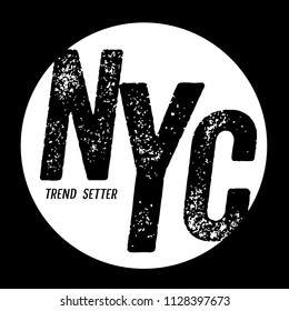t shirt graphics, tee print design. 	
New york city slogan/ Vector art template