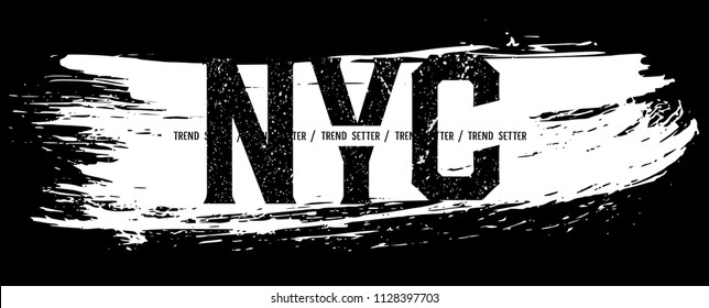 t shirt graphics, tee print design. 	
New york city slogan/ Vector art template