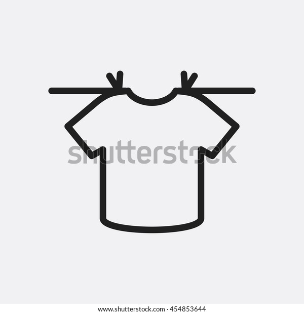 ねじの上に垂れ下がるtシャツのアイコンイラスト分離型ベクターシンボル のベクター画像素材 ロイヤリティフリー