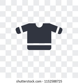T shirt with heart vector icon isolated on transparent background, T shirt with heart logo concept