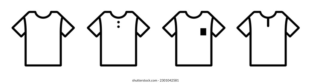 T- shirt icon. Clothing icon, Vector illustration