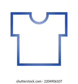 T shirt icon line style for fashion commerce.