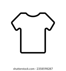 t shirt icon line style vector