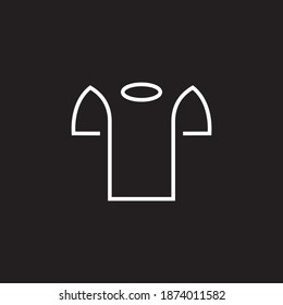 T shirt icon logo design vector template