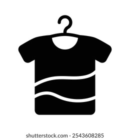 T shirt icon representing casual wear, fashion, and clothing