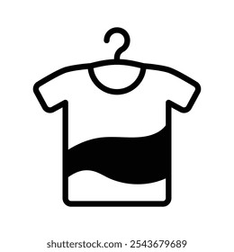 T shirt icon representing casual wear, fashion, and clothing