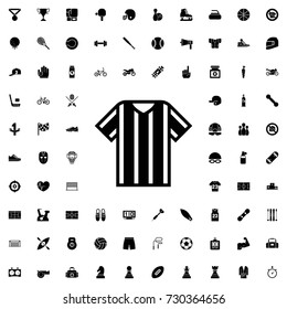 T shirt icon. set of filled sport icons.