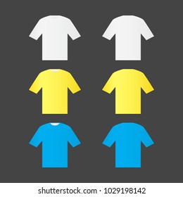T shirt icon Set. Vector