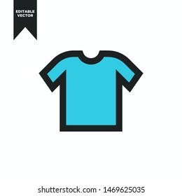 T SHIRT ICON SIMPLE AND FLAT CLIP ART