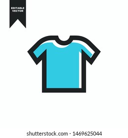T SHIRT ICON SIMPLE AND FLAT CLIP ART