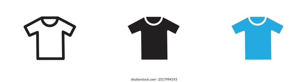 T shirt Icon thin line illustration