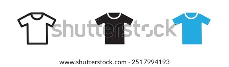 T shirt Icon thin line illustration