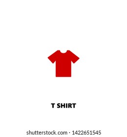 t shirt icon. t shirt vector design. sign design. red color