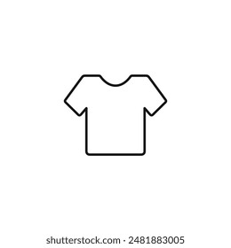 T shirt icon vector. EPS 10 editable vector