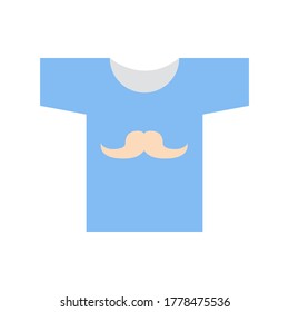 t shirt icon vector illustration flat style. father's day icon set.