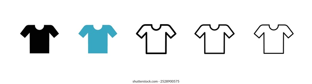 T shirt icon vector illustration set