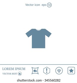 T shirt Icon icon, vector illustration. Flat design style