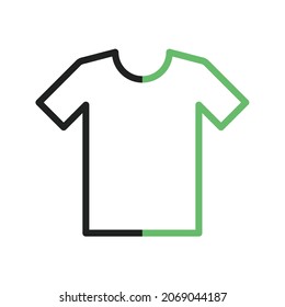 Imagen vectorial de icono de camiseta. También se puede usar para ropa y accesorios. Adecuado para aplicaciones móviles, aplicaciones web y medios impresos.