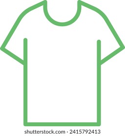 T Shirt icon vector image. Suitable for mobile application web application and print media.