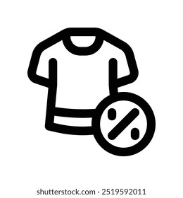 t shirt icon. vector line icon for your website, mobile, presentation, and logo design.