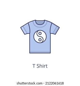 t shirt icon in vector. logotype