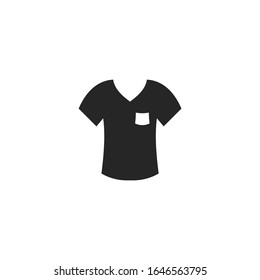 t shirt Icon vector sign isolated for graphic and web design. t shirt symbol template color editable on white background