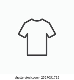 T shirt icons set. filled and line illustration