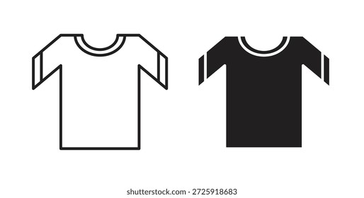 Iconos de camiseta. Icono lineal de Vector aislado sobre fondo blanco.